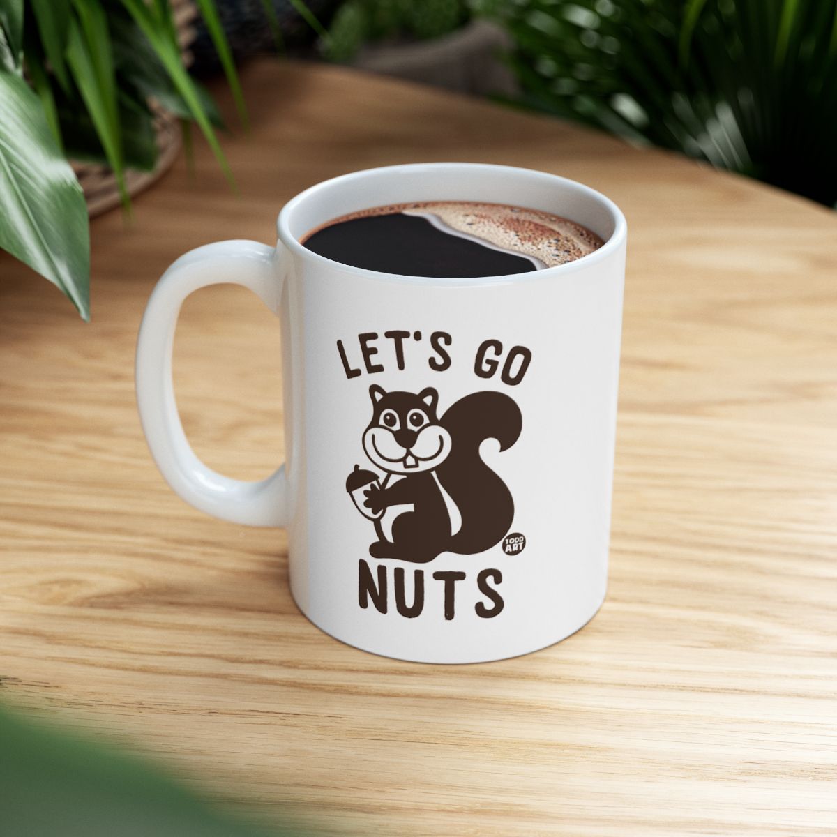 Let's Go Nuts Squirrel Design Coffee Mug Product