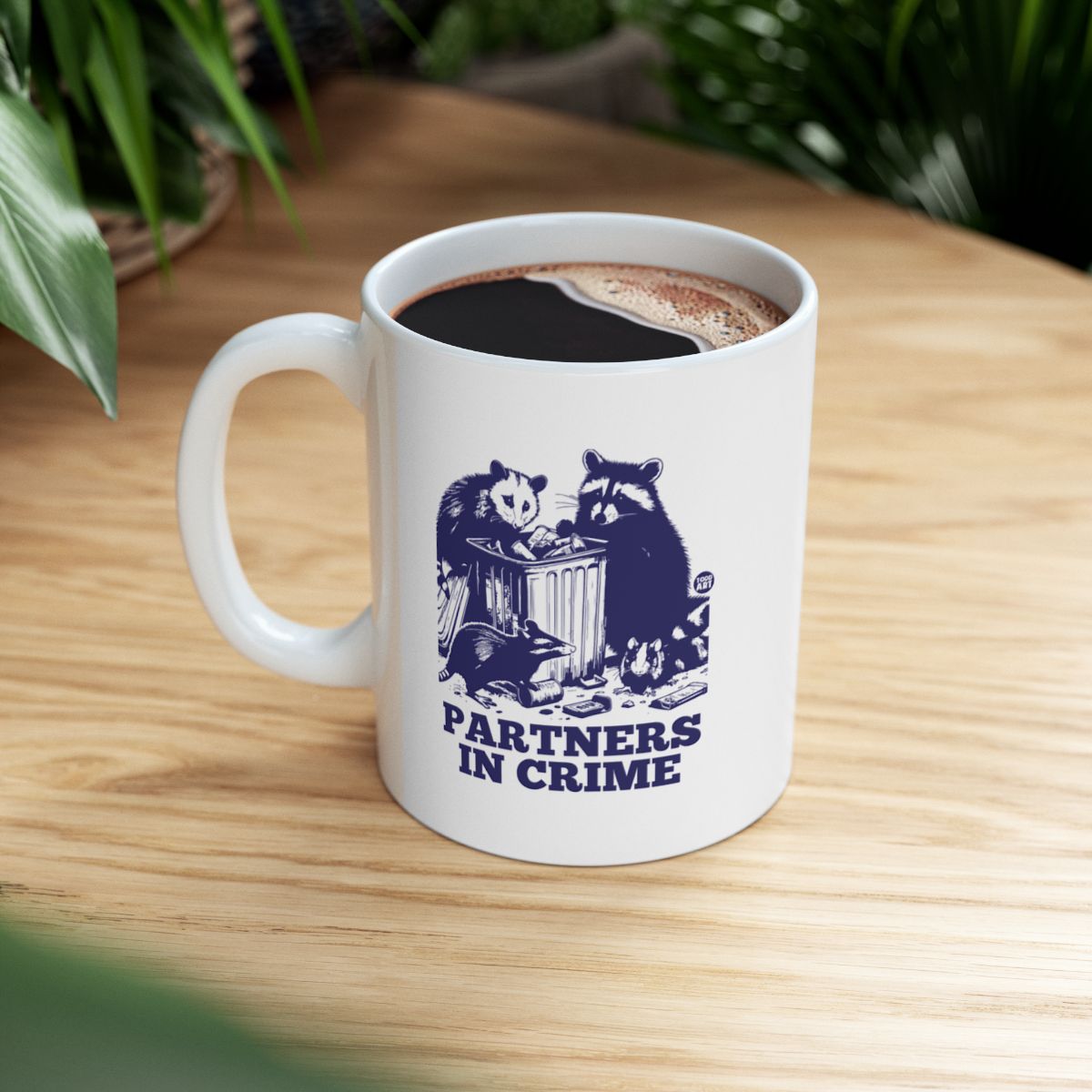 Partners in Crime Raccoon and Opossum Mug