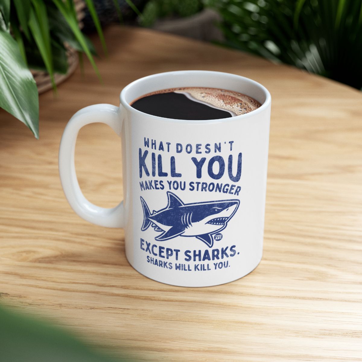 Inspirational Mug with Shark Design for Coffee Lovers