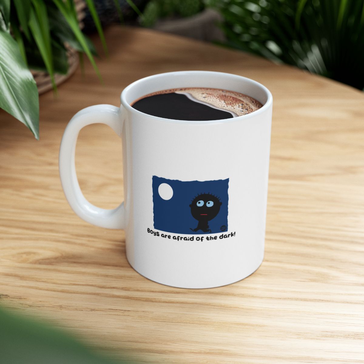 Boys Are Afraid Of The Dark Large Mug
