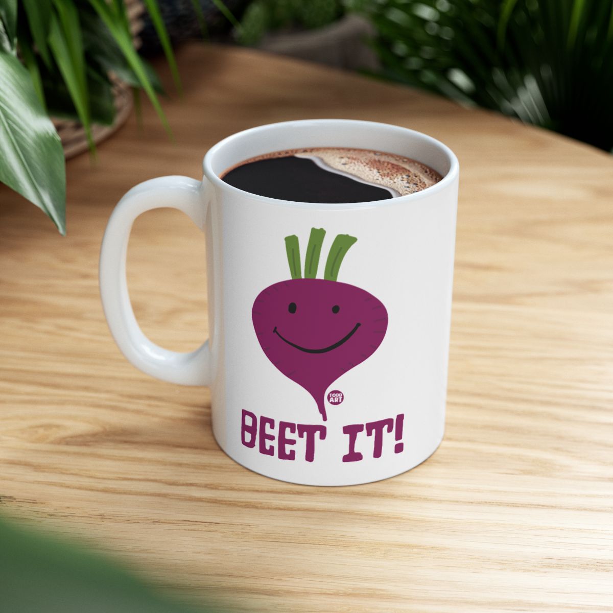Funny Beet It Coffee Mug for Plant Lovers
