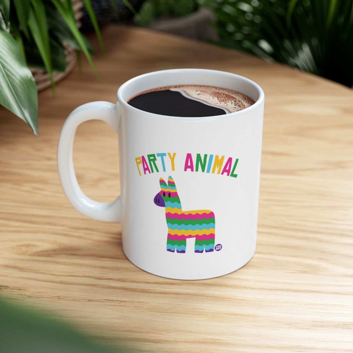 Colorful Party Animal Mug for Coffee or Tea