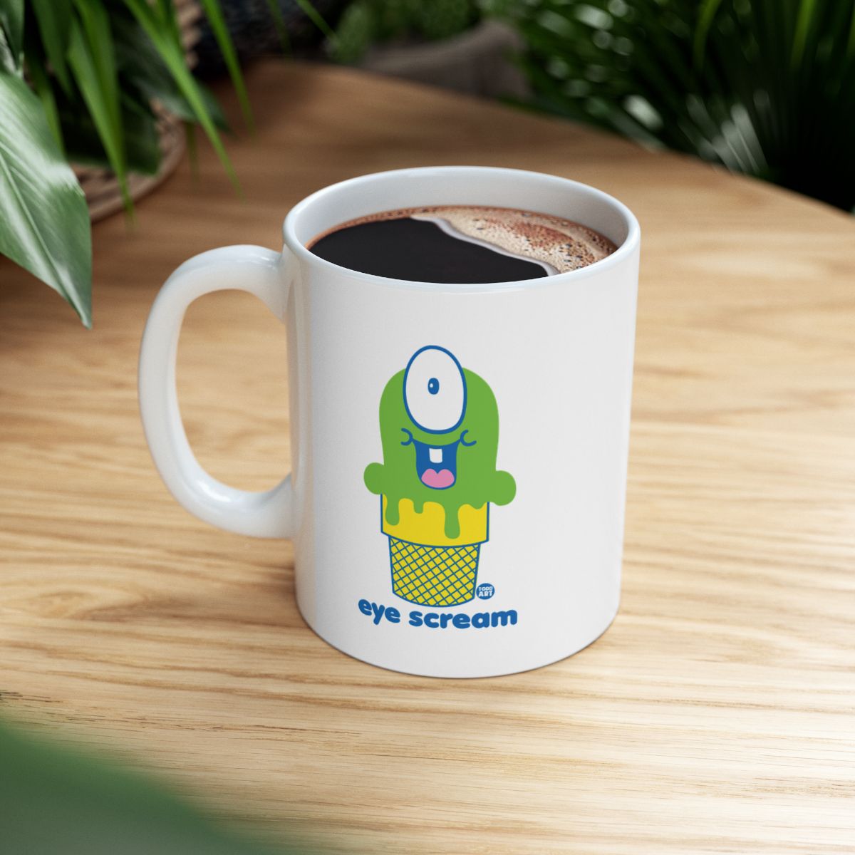 Unique Monster Eye Scream Design Printed Mug