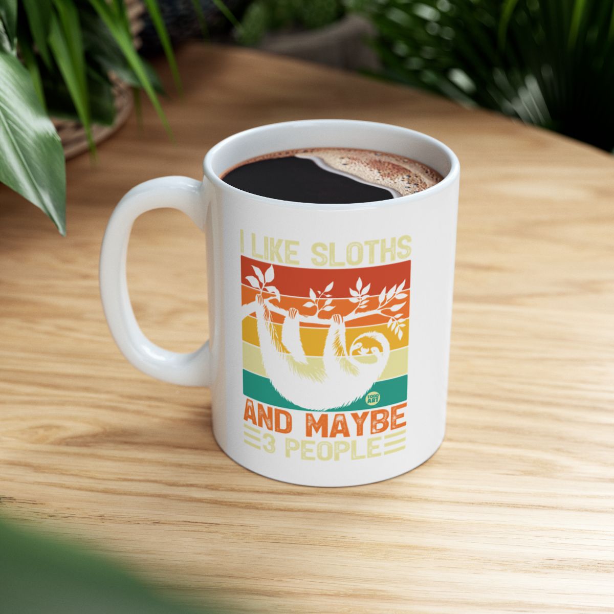 I Like Sloths And Maybe 3 People Funny Mug Product