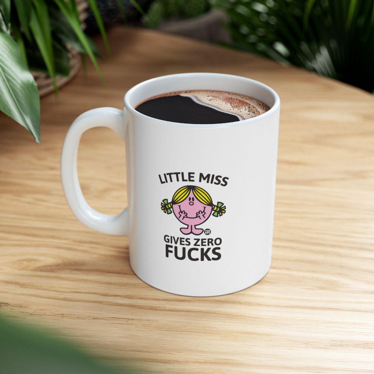 Little Miss Gives Zero Fucks Coffee Mug for Fun Sips