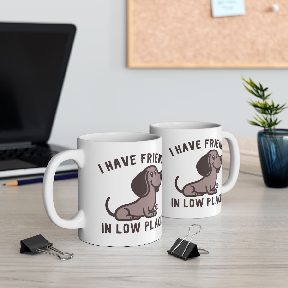 I Have Friends In Low Places Dachshund Mug Set