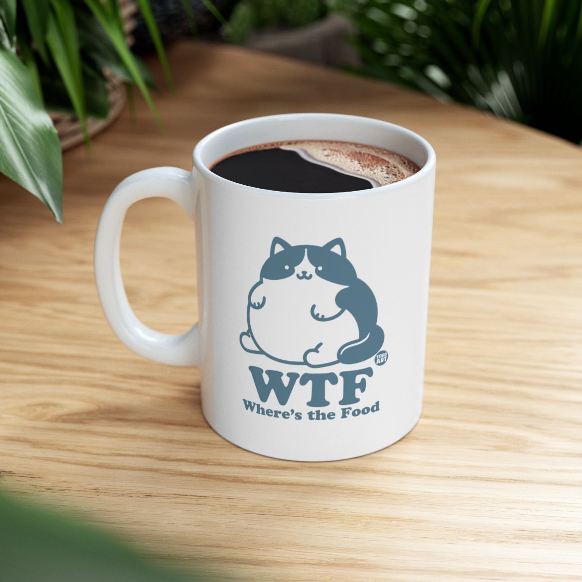 WTF Where's the Food Cat Mug Perfect Coffee Cup