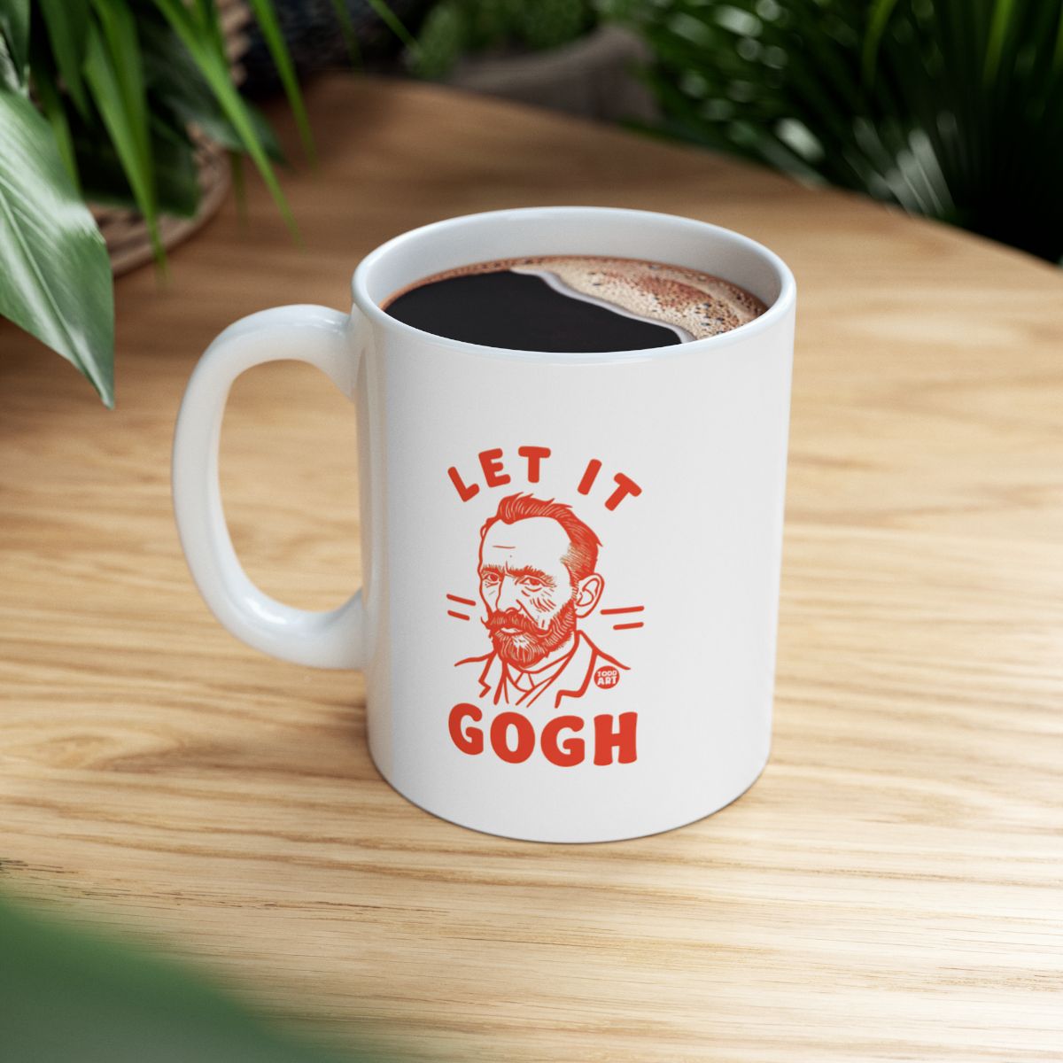 Let It Gogh Artistic Mug With Creative Graphic Design