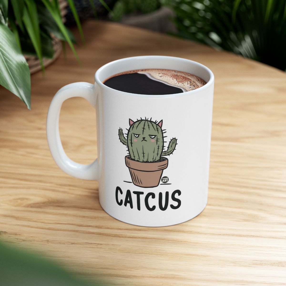 Funny CATCUS Coffee Tea Mug For Cactus Lovers Gift
