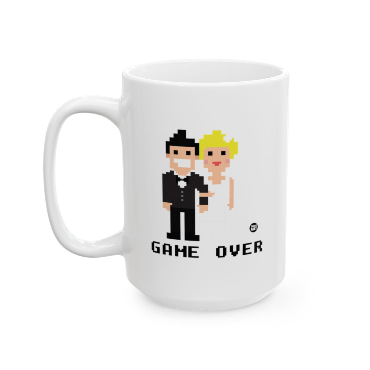 Retro Pixel Art Game Over Mug Perfect for Gamers