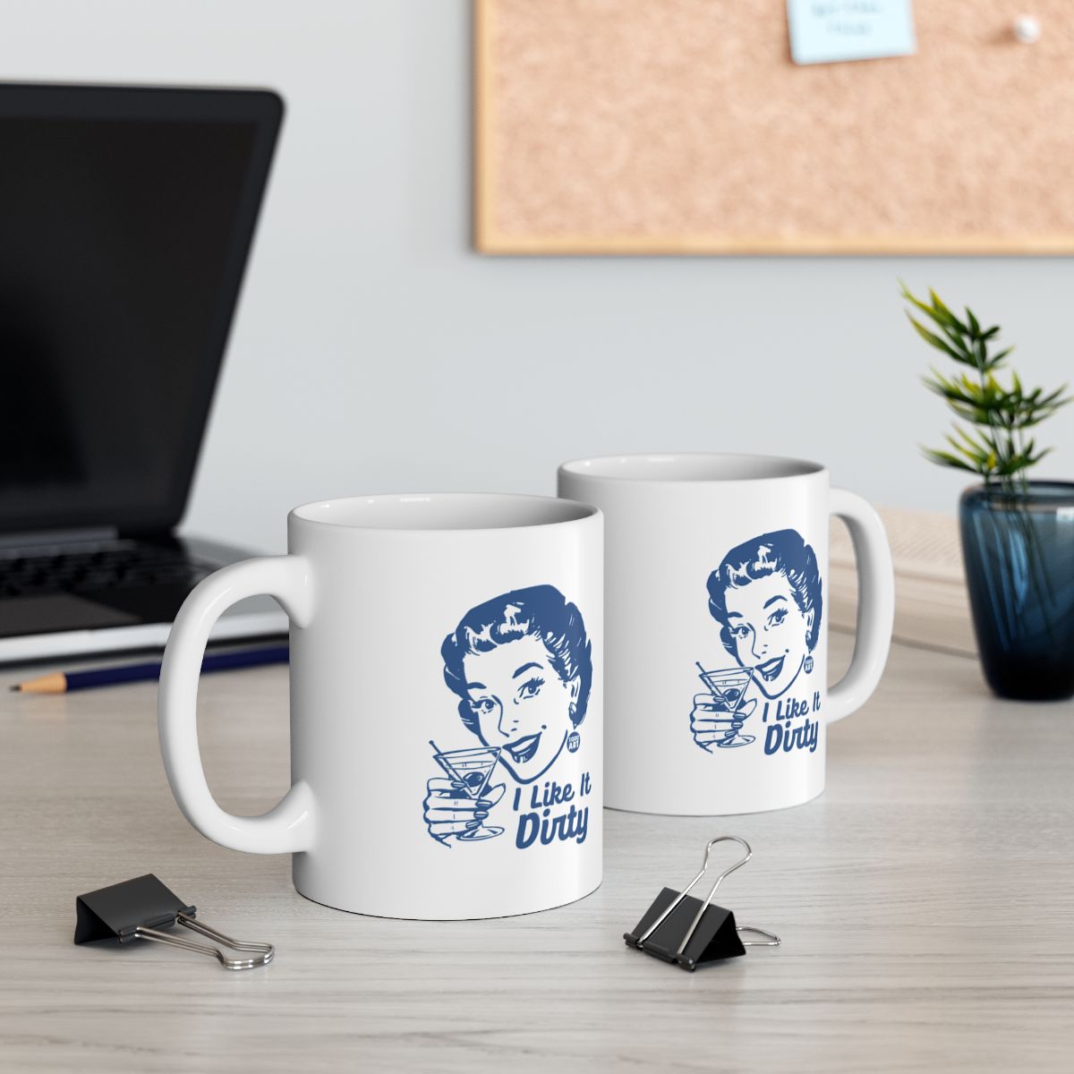 I Like It Dirty Retro Look Coffee Mug for Home and Office