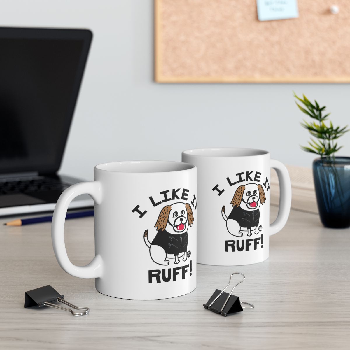 I Like It Ruff Dog Coffee Mug Set for Pet Lovers