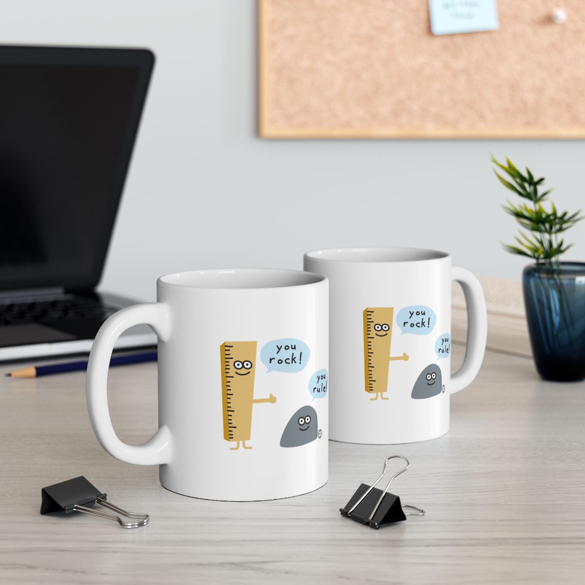 Funny You Rock and You Rule Office Mug Product