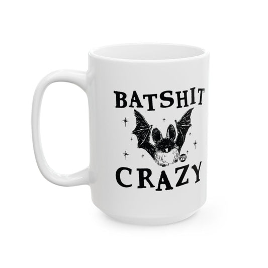 Funny Batshit Crazy Bat Design White Mug Product