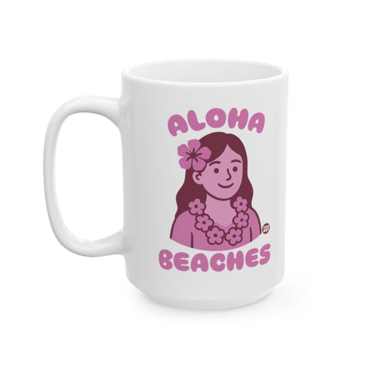 Aloha Beaches Mug Fun Tropical Design Coffee Cup