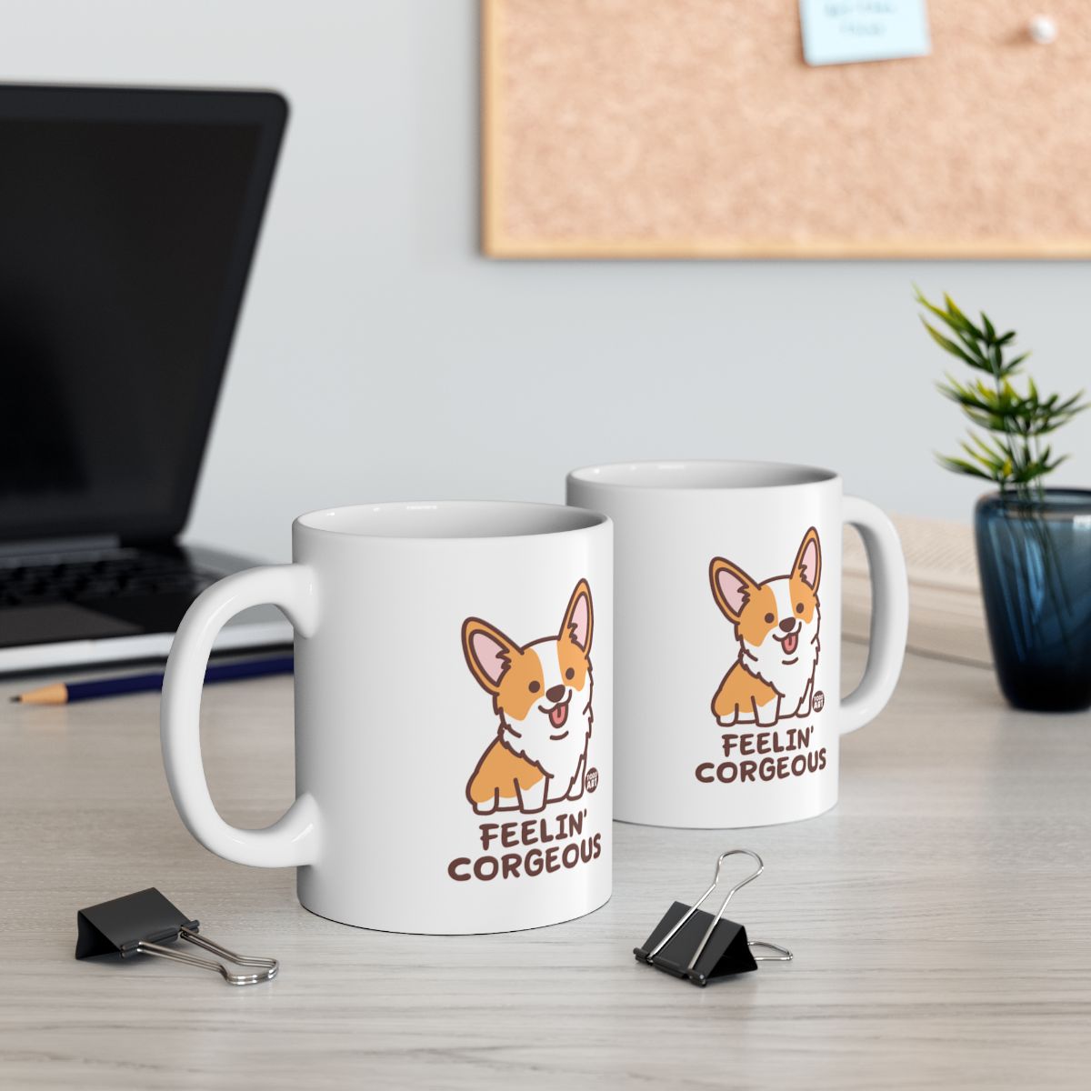 Feelin Corgeous Cute Corgi Mug for Coffee and Tea Lovers