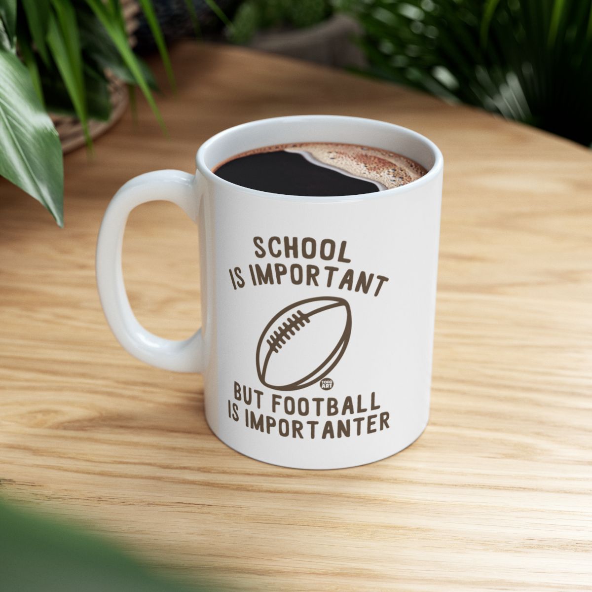 School Is Important But Football Is Importanter Mug