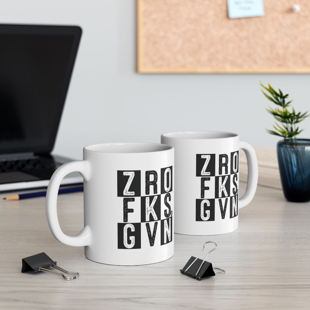 Motivational Desk Mug with Bold Lettering Design