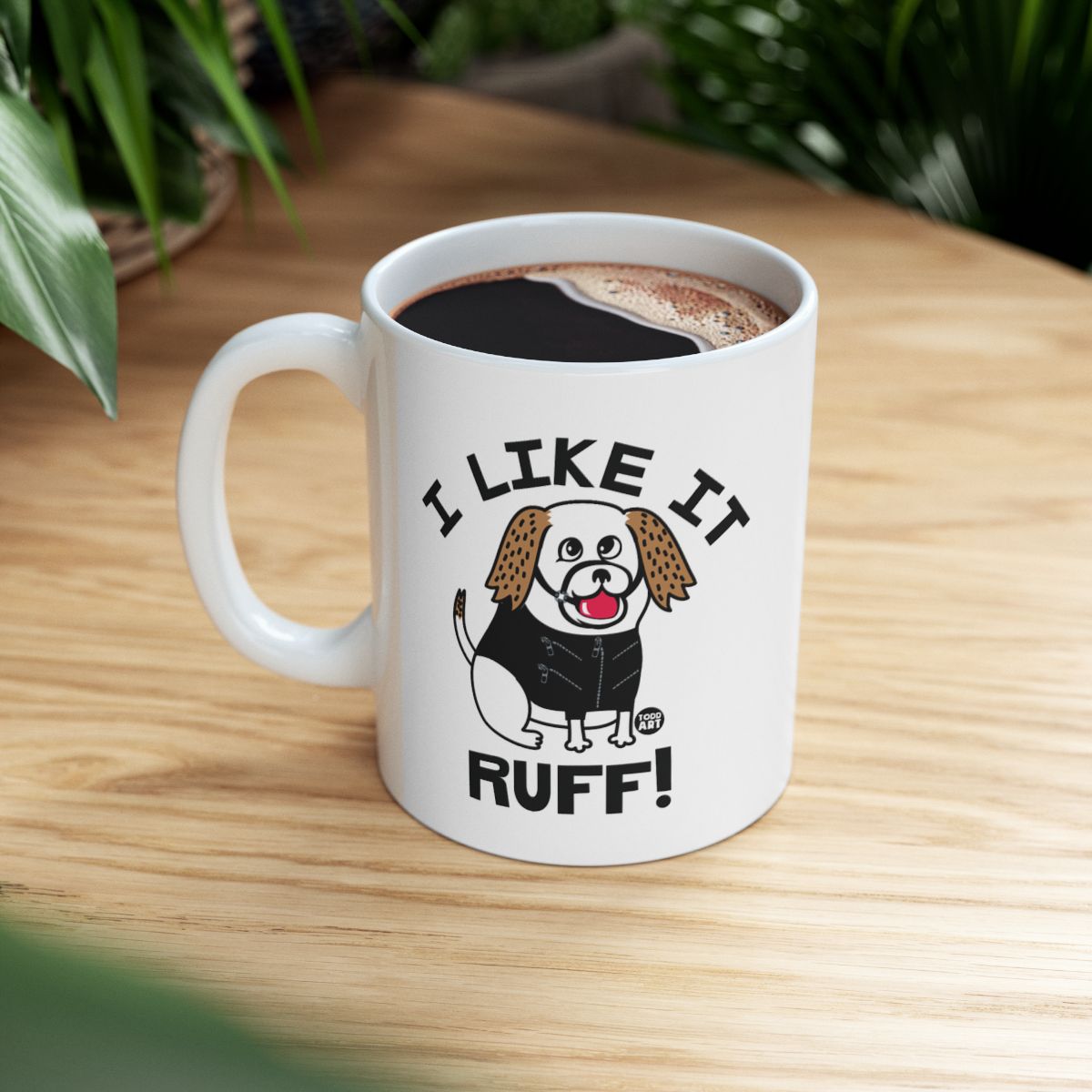I Like It Ruff Cute Cartoon Dog Lover Mug Product