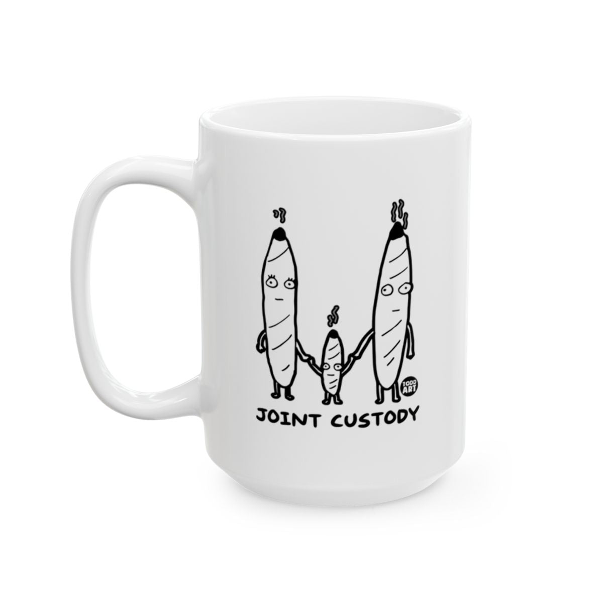 Funny Joint Custody Design Mug for Coffee Lovers