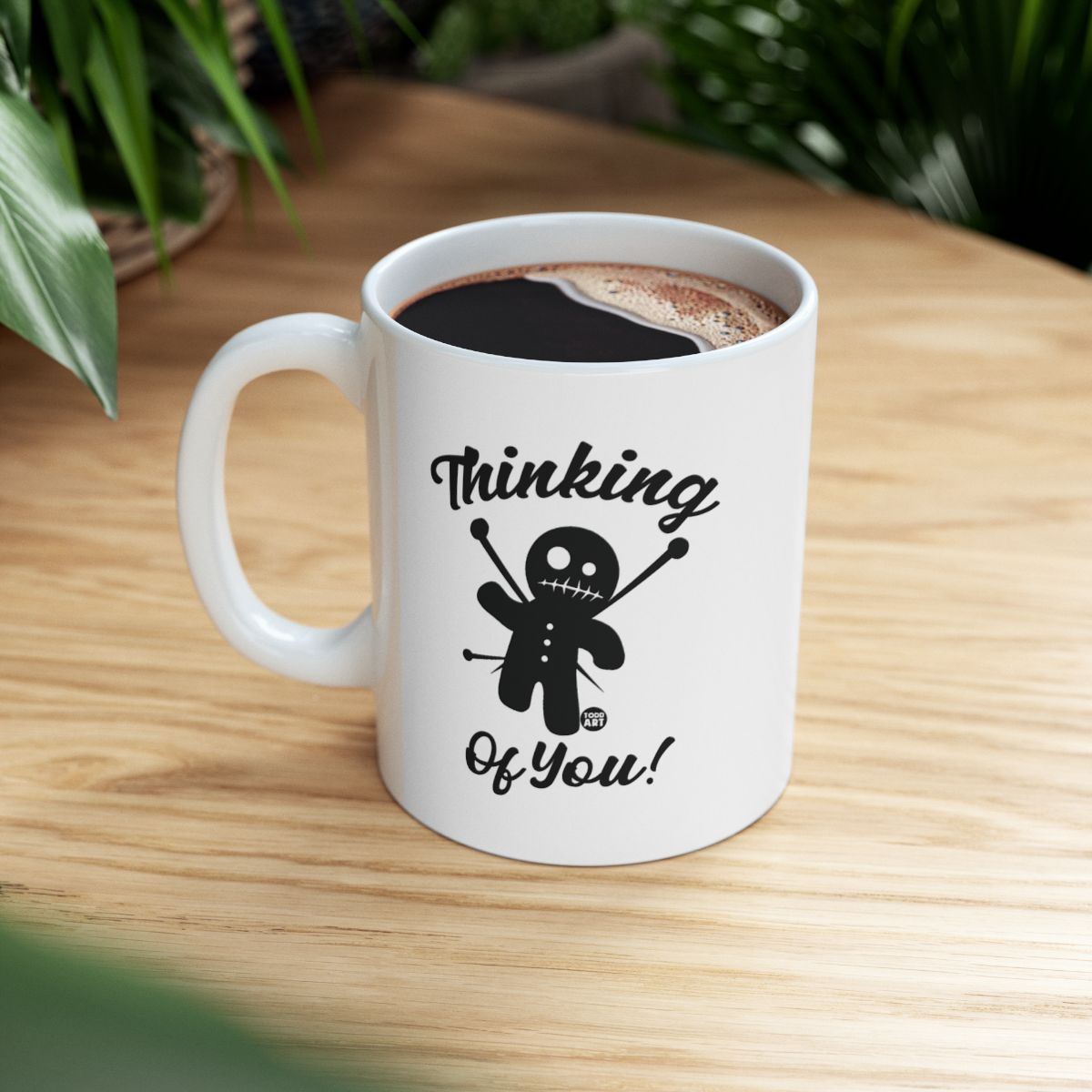 Thinking of You Voodoo Doll Mug for Coffee Lovers