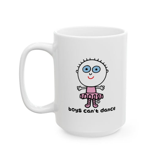Boys Can't Dance Cartoon Character Mug