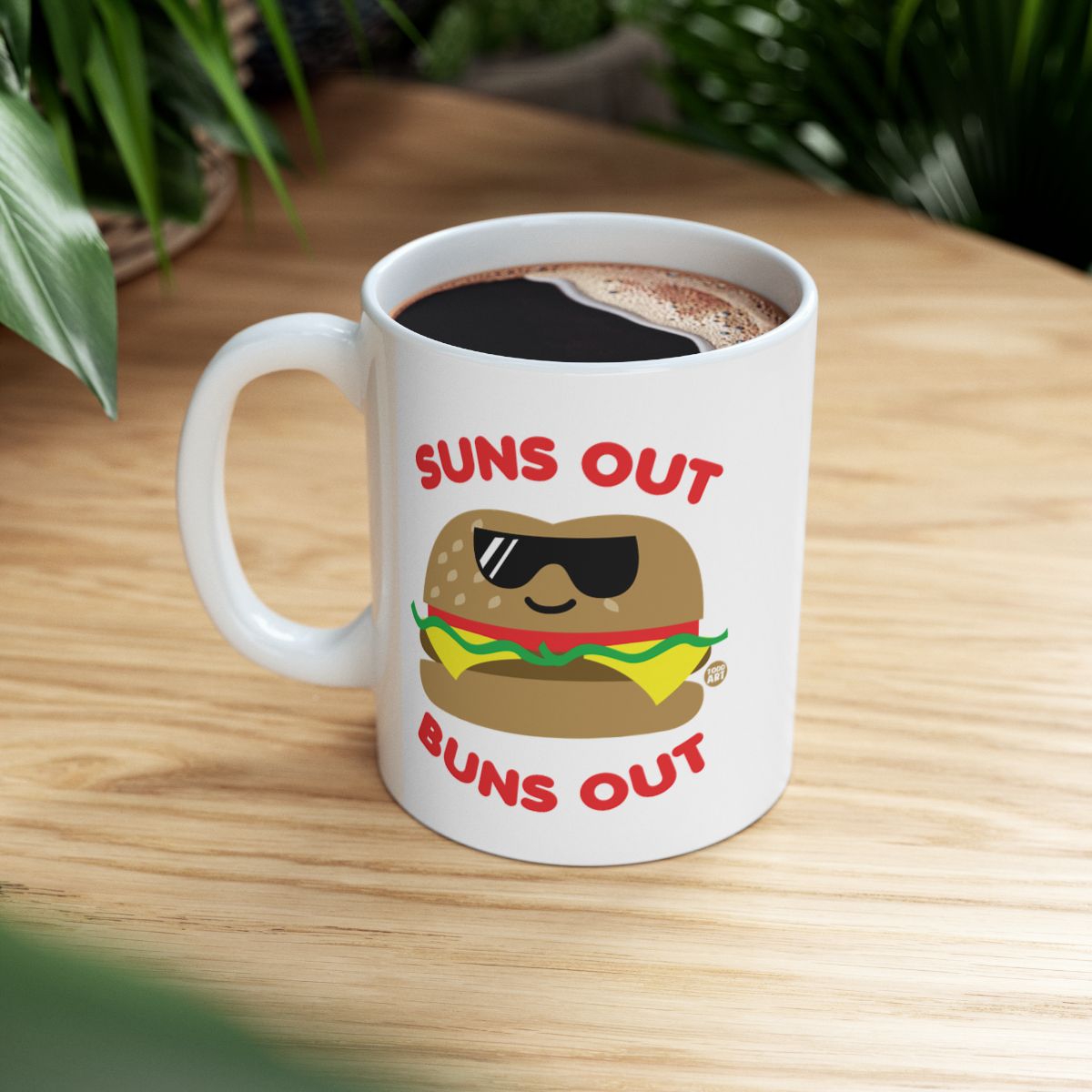 Funny Suns Out Buns Out Burger Graphic Mug product