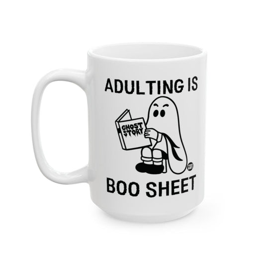 Adulting Is Boo Sheet Funny Gag Gift Coffee Mug