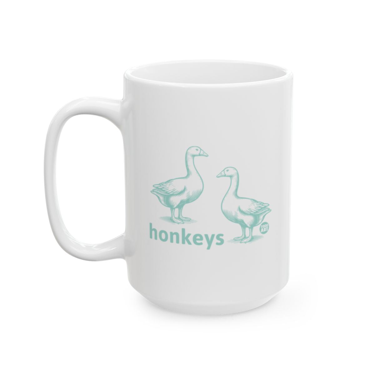 Honkeys Goose Mug with Two Geese Design