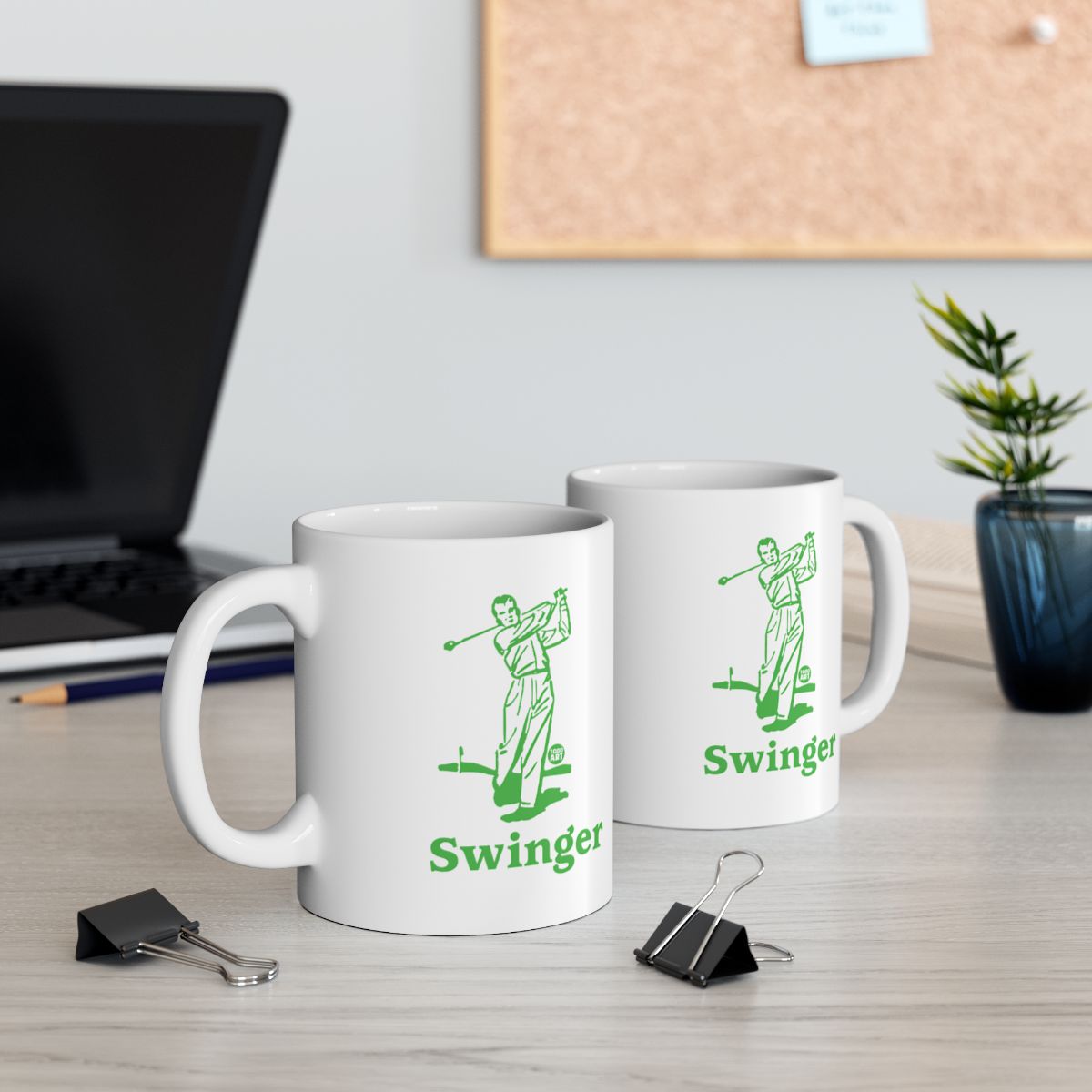 Stylish Swinger Design Golf Mug Set for Coffee Lovers
