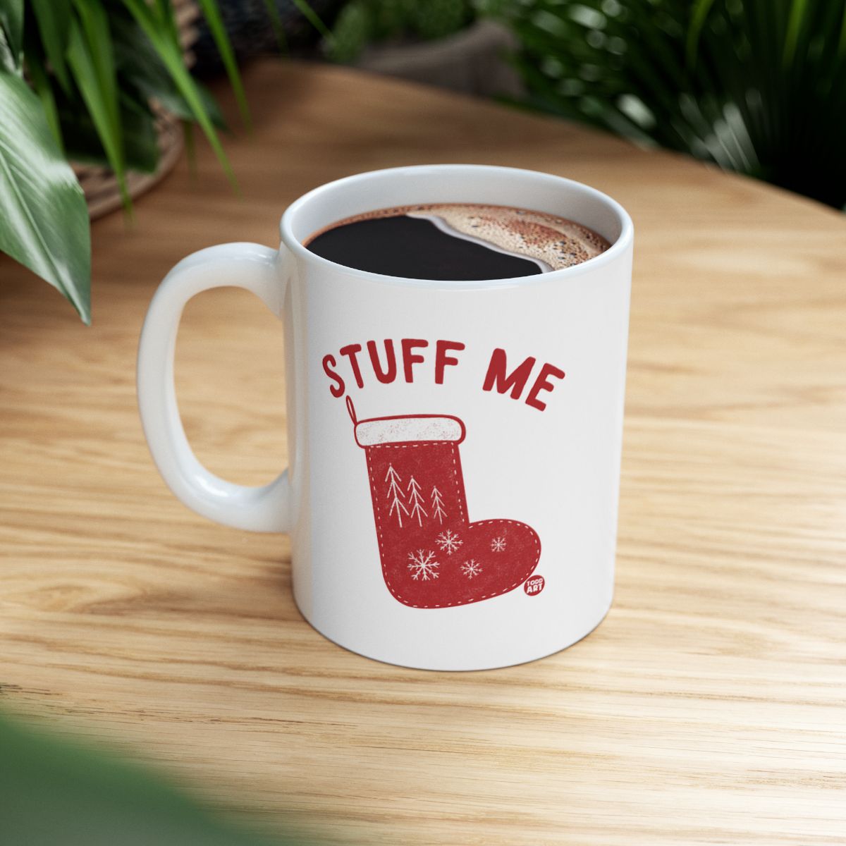Festive Stuff Me Coffee Mug with Christmas Design