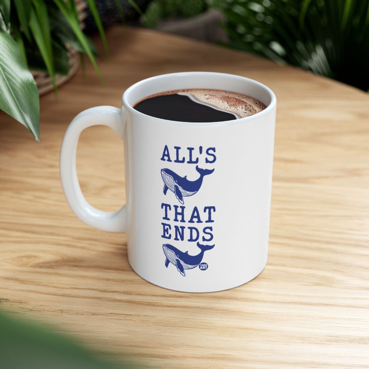 All's That Ends Whale Design Mug