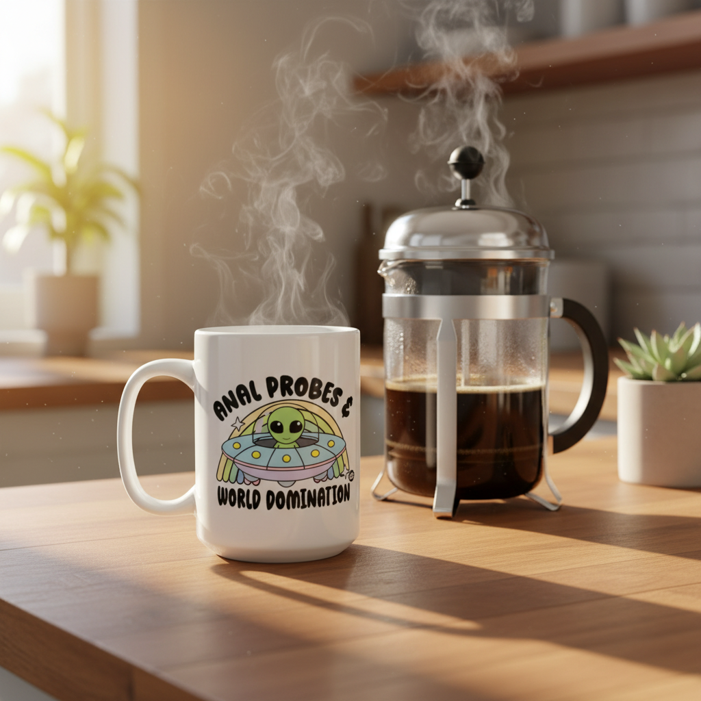 Alien Mug Lifestyle Mockup