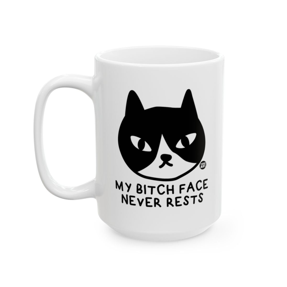My Bitch Face Never Rests Funny Cat Mug Product