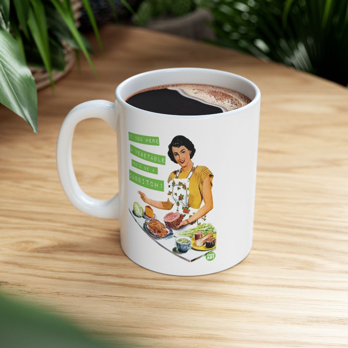 Funny Vintage Cabbitch Message Coffee Mug