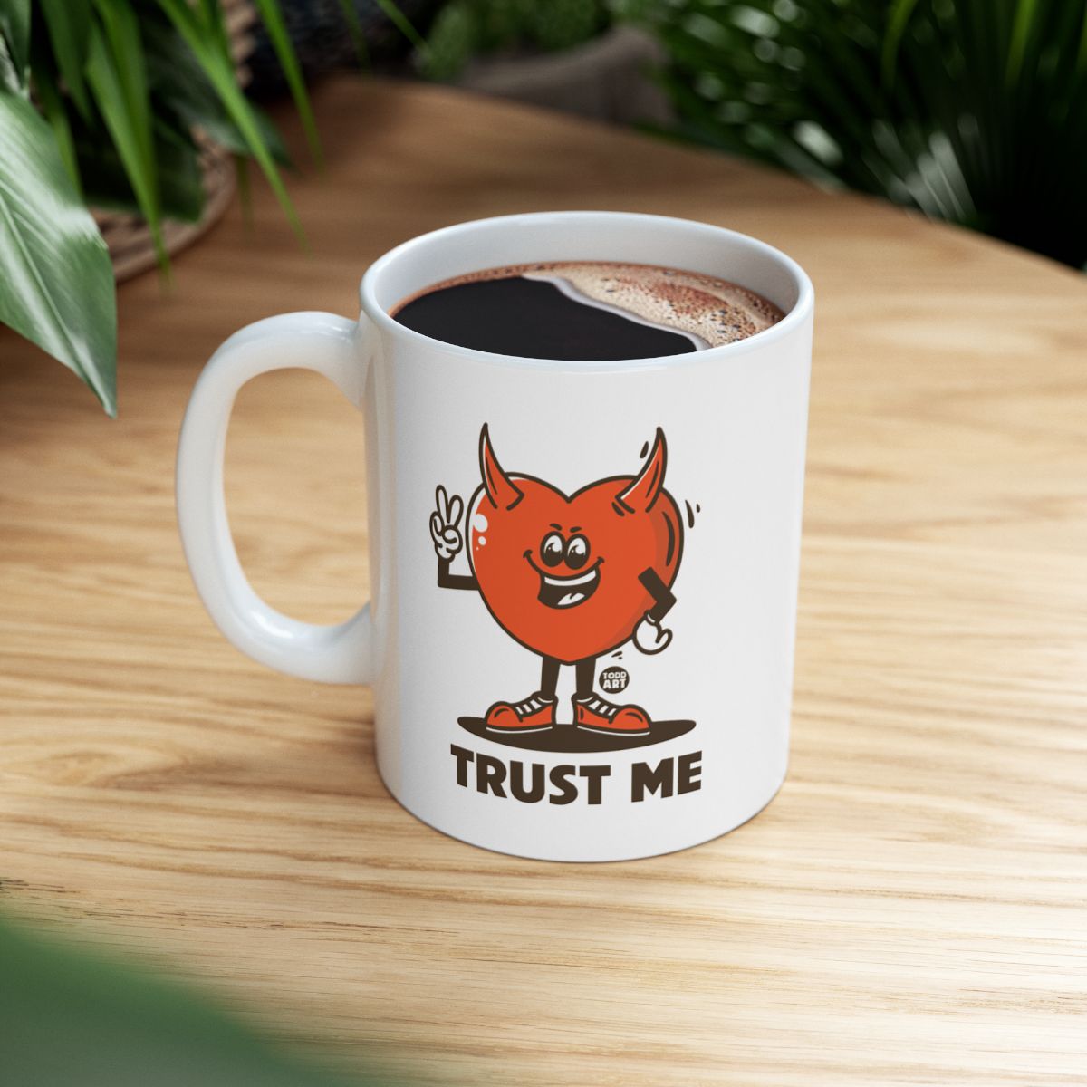 Trust Me Smiling Character Unique Mug