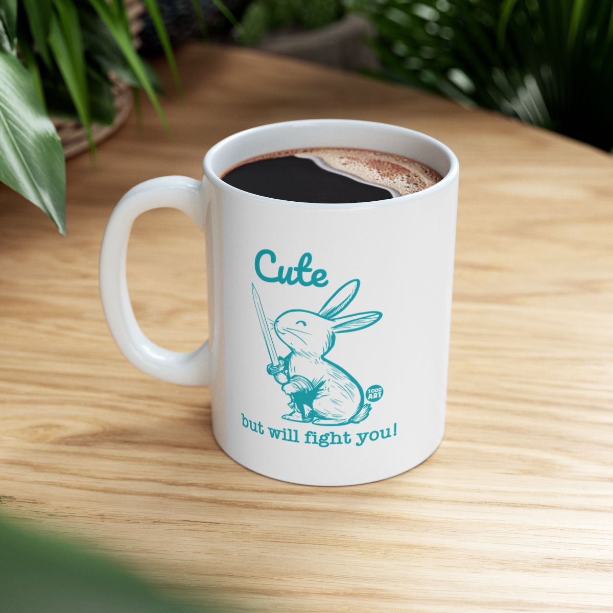 Cute but will fight you printed mug product