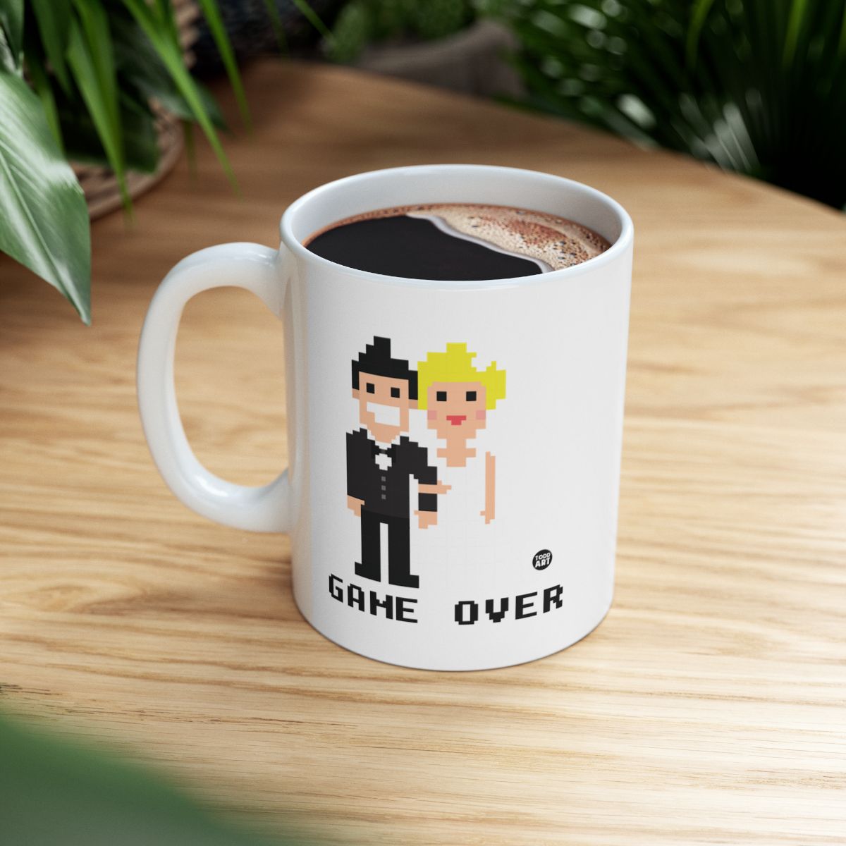 Game Over Pixel Art Design Coffee Mug