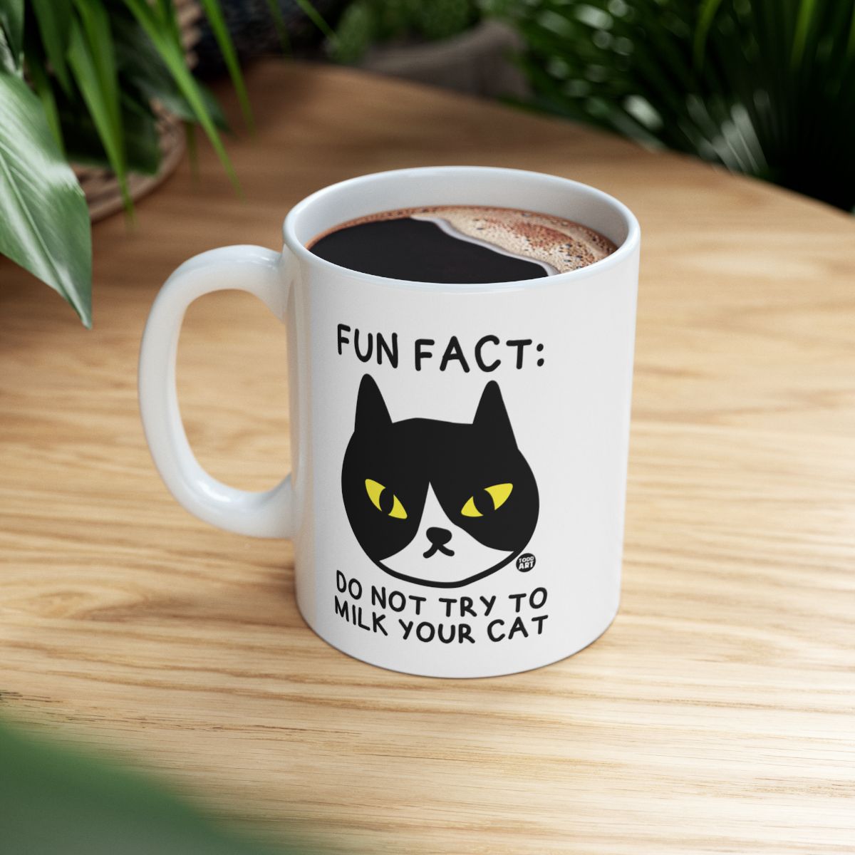 Fun Fact Do Not Try To Milk Your Cat Unique Mug