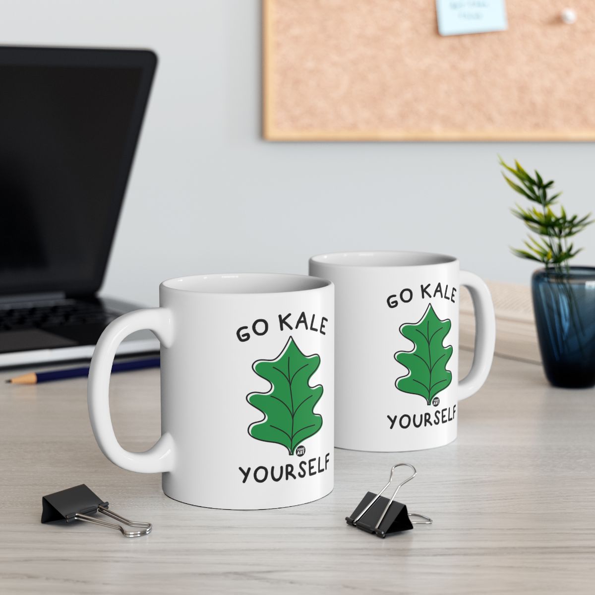 Go Kale Yourself Funny Motivational Mug for Office