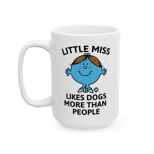 Little Miss Likes Dogs More Than People mug