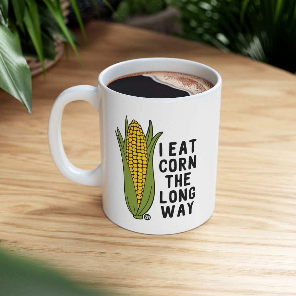I Eat Corn The Long Way Coffee Mug for Corn Lovers