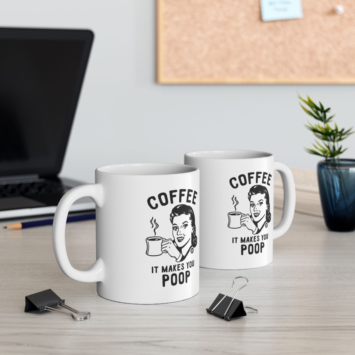 Coffee It Makes You Poop Mug for Fun Beverage Moments
