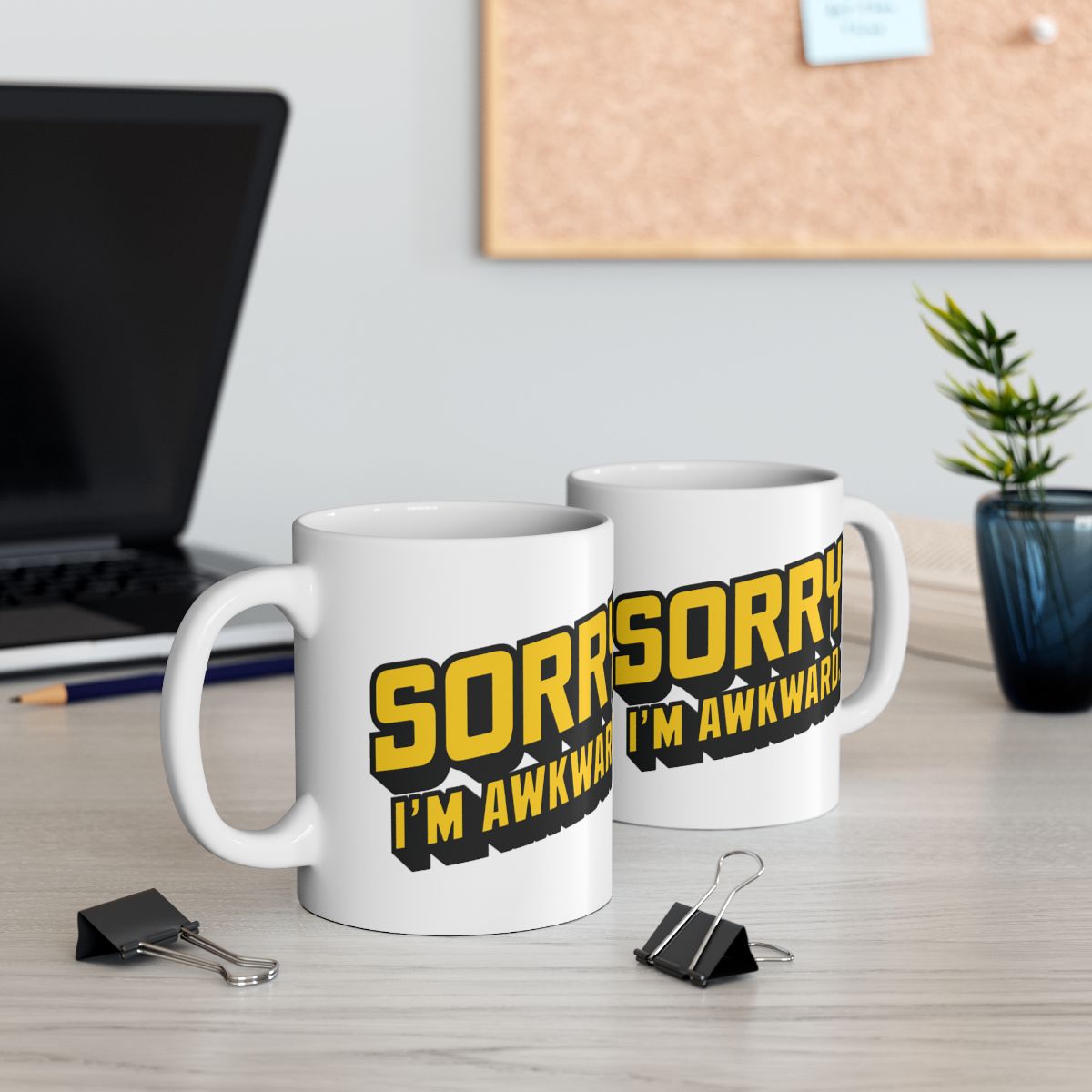 Sorry I'm Awkward Humorous Coffee Mug Product