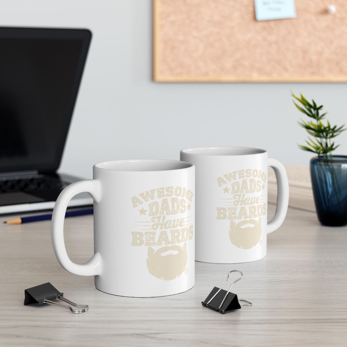 Awesome Dads Have Beards Coffee Mug for Gifts