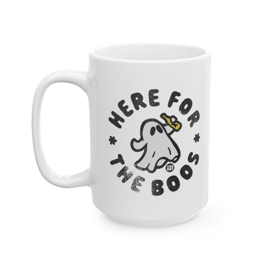 Here For The Boos Funny Ghost Halloween Mug